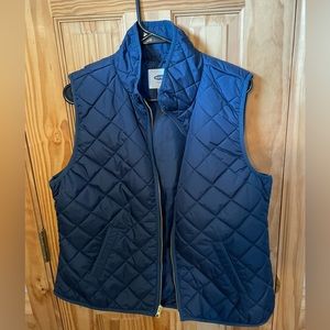 Old Navy, Navy Blue Zipper Vest, Size Large